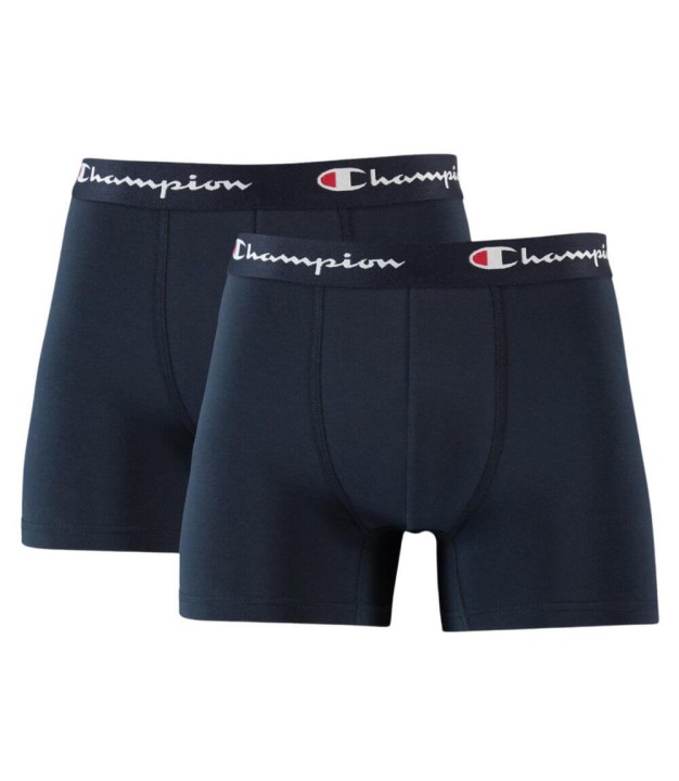 Champion Short Trunk Men's 2pk, Dark Blue