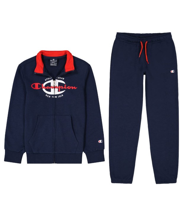 Champion Suit With Sweatshirt Full Zip Boys, Dark Blue