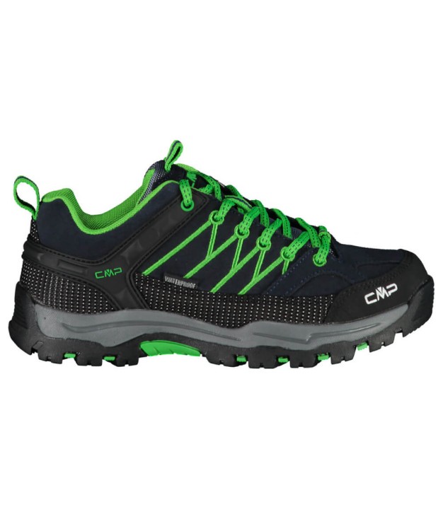 CMP Rigel Low Kids Jr. WP Shoes, Blue/Gecko
