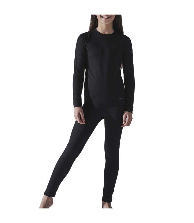 Craft Core Warm Baselayer Set Jr Kids, Black