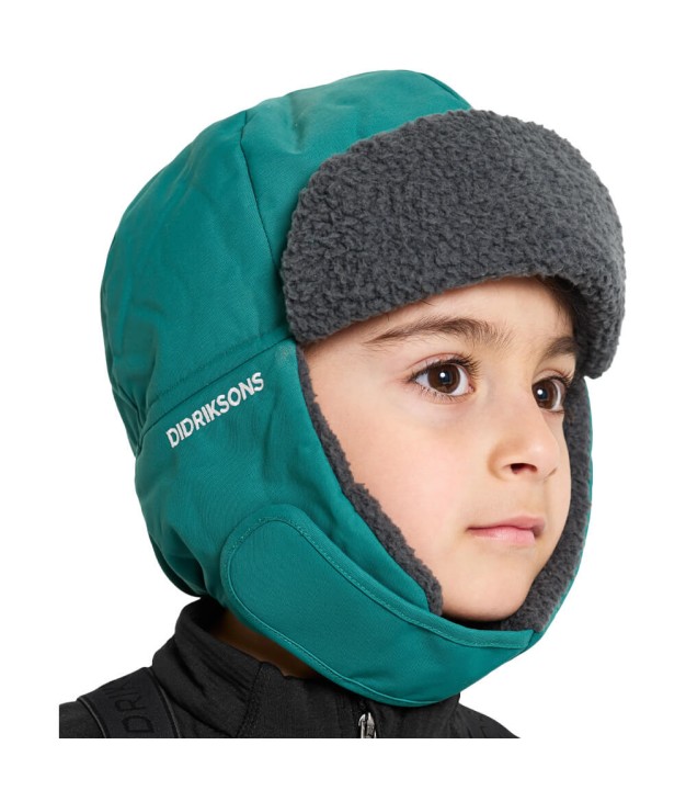 Didriksons Biggles Kids Cap Classics, Petrol Green
