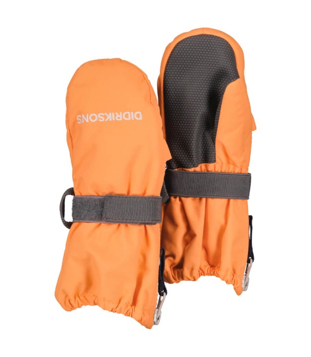 Didriksons Biggles Kids Zip Mittens, Cantaloupe