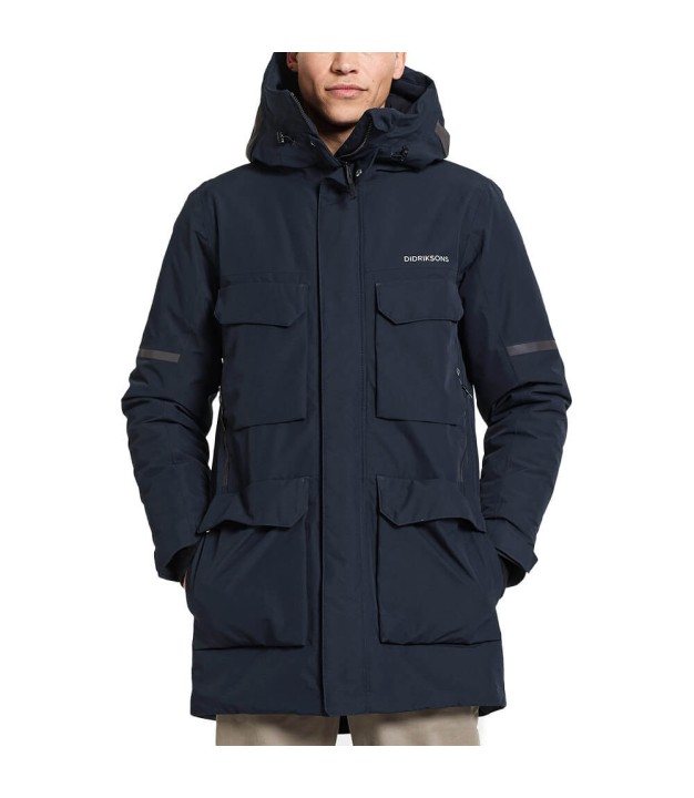 Didriksons Drew 7 Men's Parka, Dark Night Blue