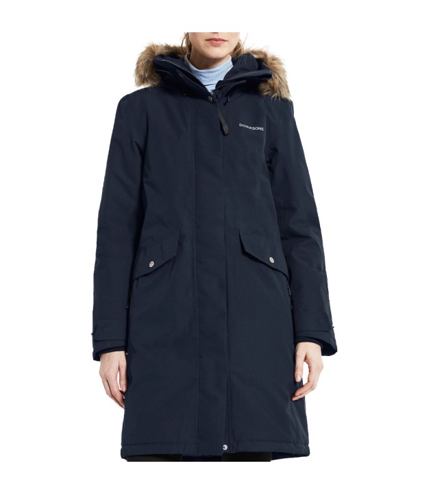 Didriksons Erika 3 Women's Parka, Dark Night Blue