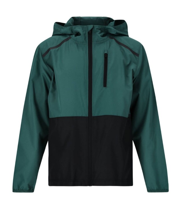 Endurance Hugoee Jr. Kids Jacket W/Hood, Green/Black