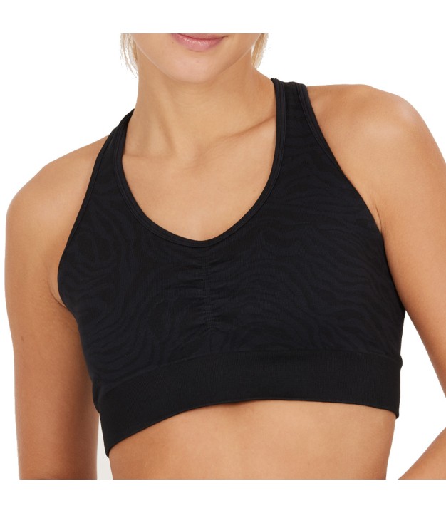 Endurance Athlecia Empower Women's Seamless Bra, Black