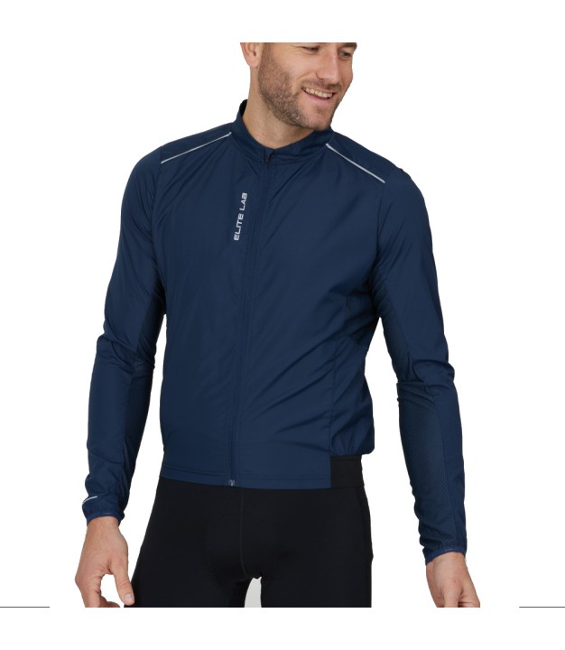 Endurance Elite X1 Bike Men's Lightweight Wind Jacket, Dark Sapphire