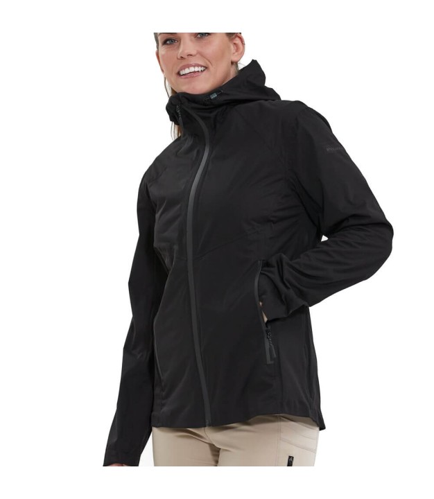Endurance Kommy Women's Waterproof Jacket W/Hood, Black