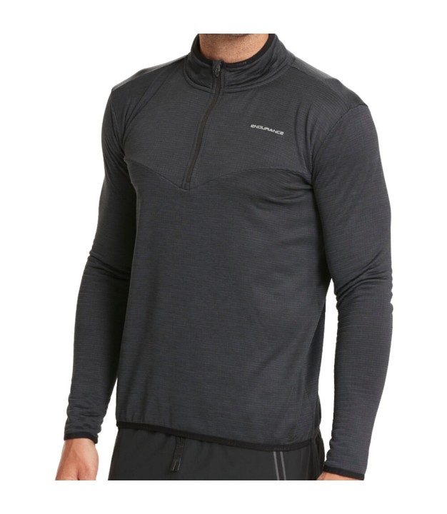 Endurance Ledger Men's Waffle Melange Midlayer, Black