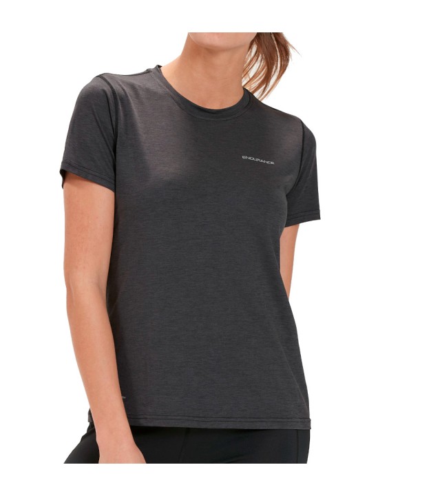 Endurance Maje Women's Melange S/S Tee, Black