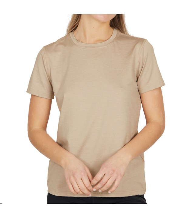 Endurance Maje Women's Melange S/S Tee, Simply Taupe
