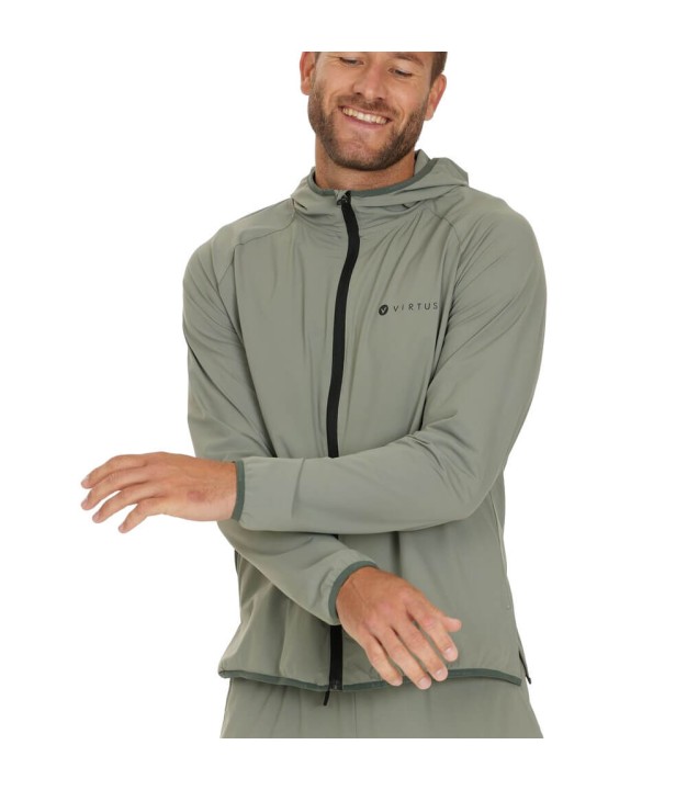 Endurance Virtus Smith Men's Hyperstretch Jacket, Smoked Sadge