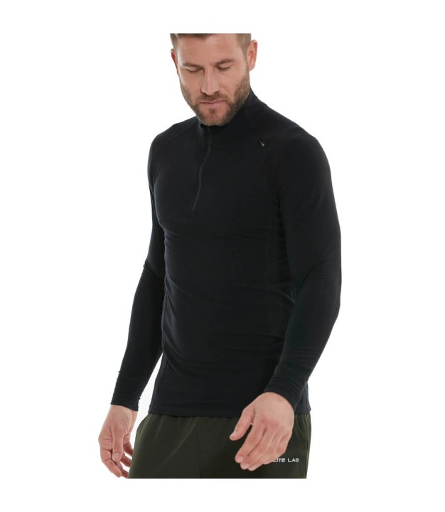 Endurance Bishop Men's Merino Wool Ski Pulli, Dark Grey