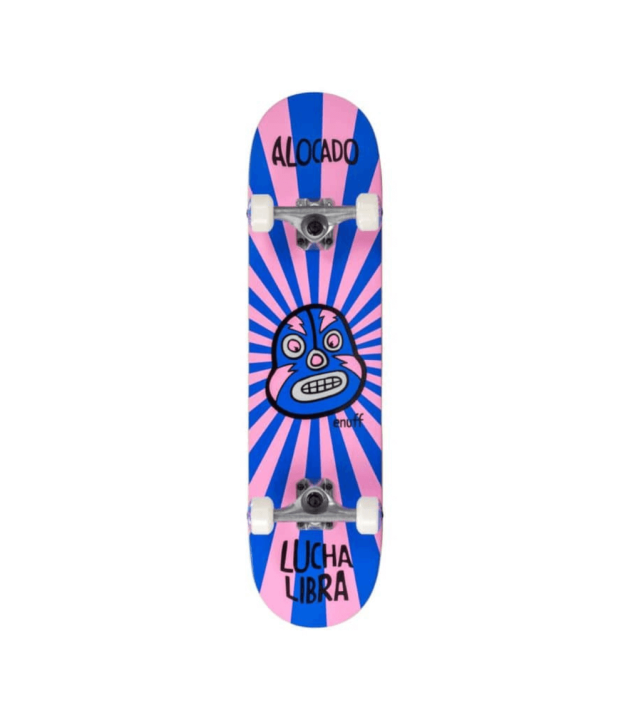 Enuff Lucha Libre Complete Skateboard  7.75'', pink/blue