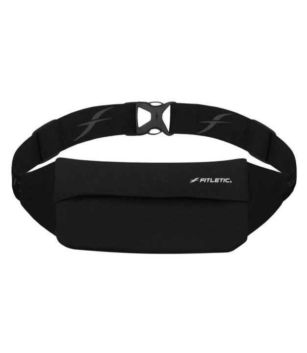 Fitletic Zipless Running & Travel Belt, Black