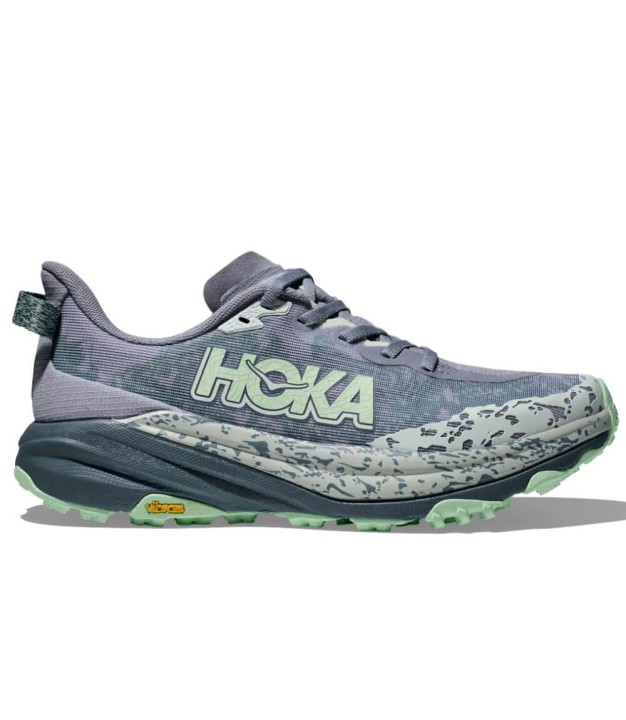 Hoka Speedgoat 6 Women's Trail Shoes, Moonlight/Thunder Cloud
