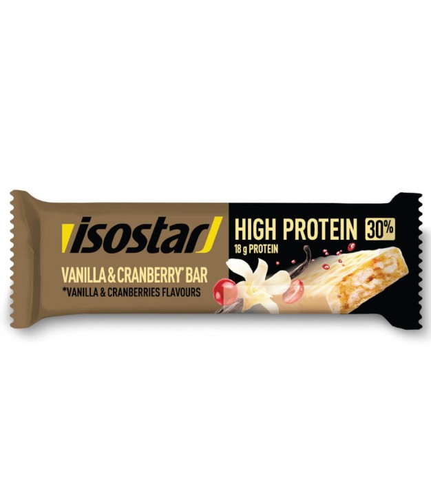 Isostar High Protein 30 Vanilla Cranberry Bar, 55g