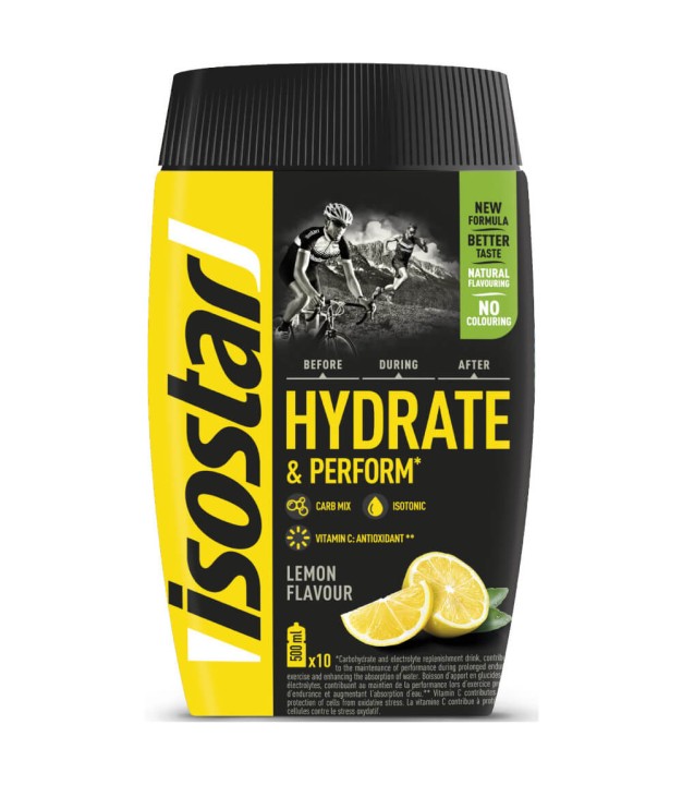 Isostar Hydrate & Perform Tub 400g Lemon