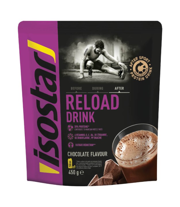 Isostar Reload Protein Drink Chocolate 450g