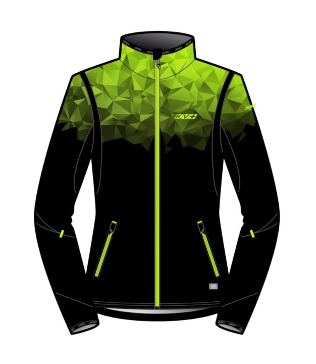 KV+ Tornado Women's XC Ski Jacket, Green/Black