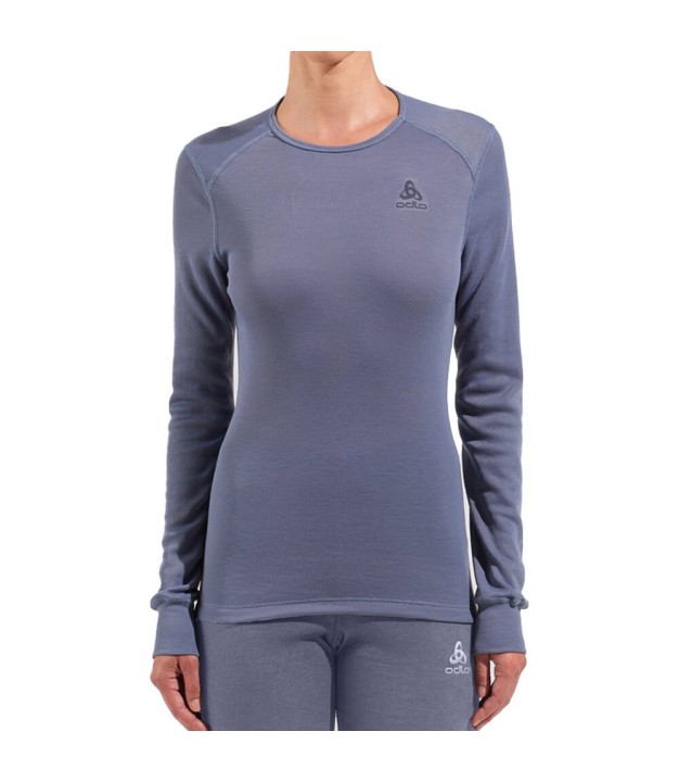 Odlo Active Warm Eco LS Women's Baselayer Top, Folkstone Gray