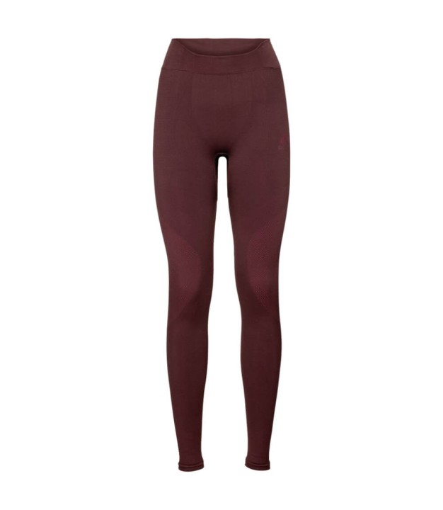 Odlo Women's Performance Warm Base Layer Pants, Decadent Chocolate