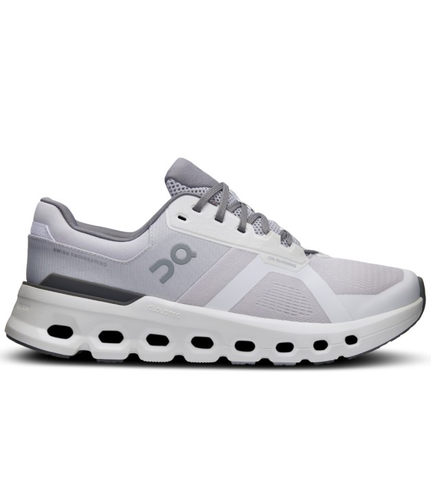 On Cloudrunner 2 Men's Shoes, Frost/White