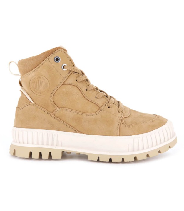 Palladium Pallashock Hi Women's Sneaker, Deer Brown