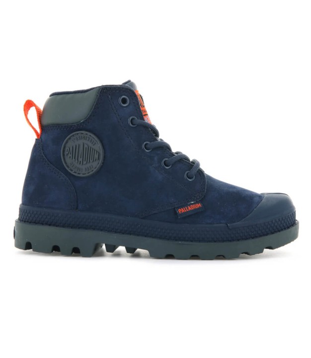 Palladium Pampa Hi Cuff Waterproof Oz Kid's Boots, Mood Indigo