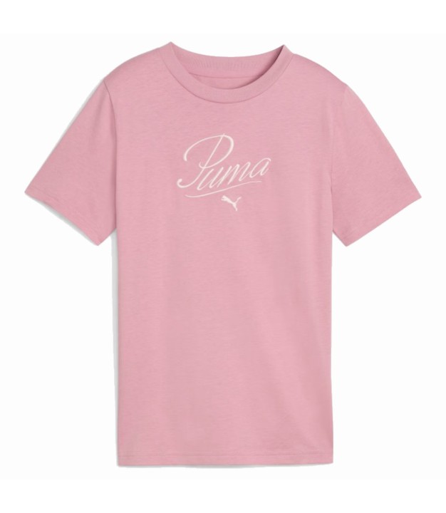 Puma Essentials Script T-Shirt Teenager, pink
