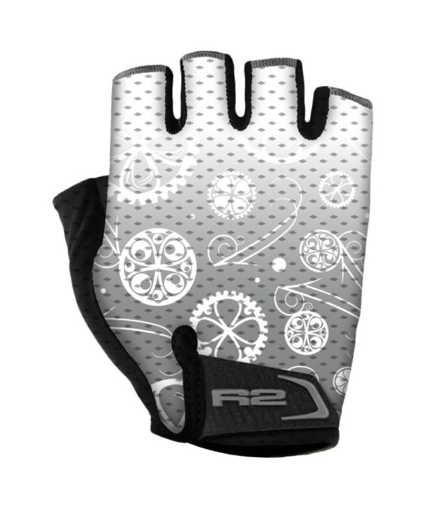 R2 Easer Bike Gloves, White/Grey