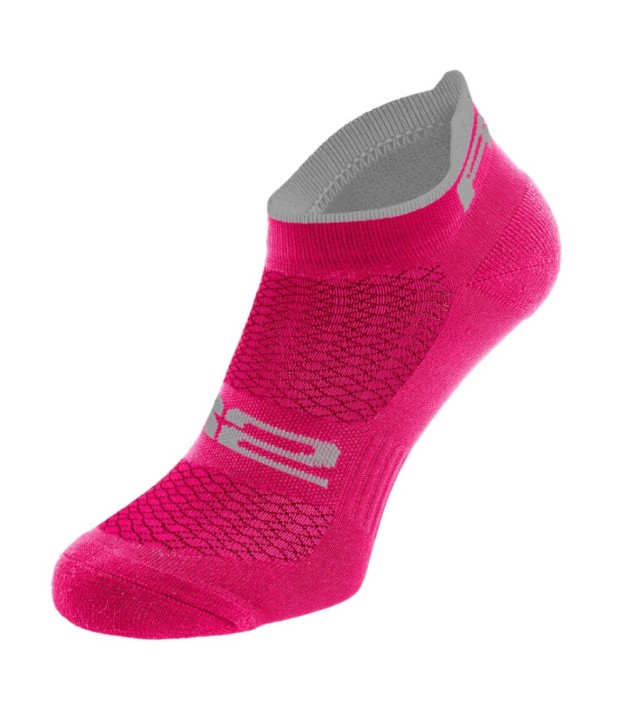 R2 Tour Women's Bike Socks, Pink/Grey
