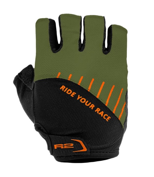 R2 Vouk Bike Gloves, Green/Black