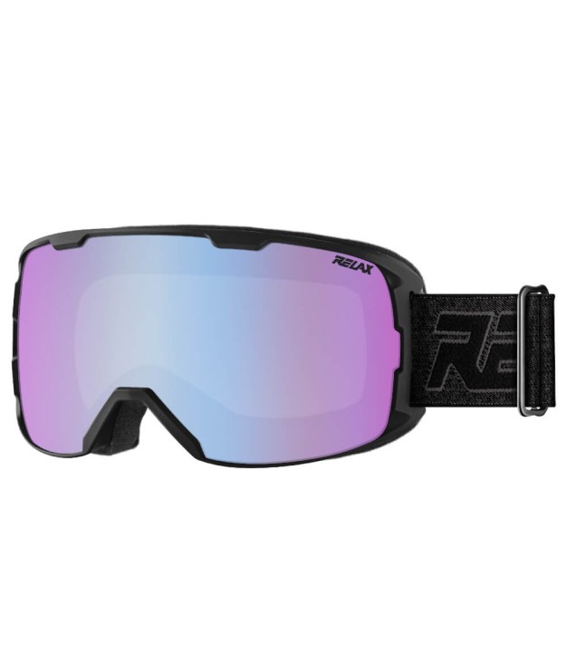 Relax Ace Ski Goggles, Matte Black, Pink