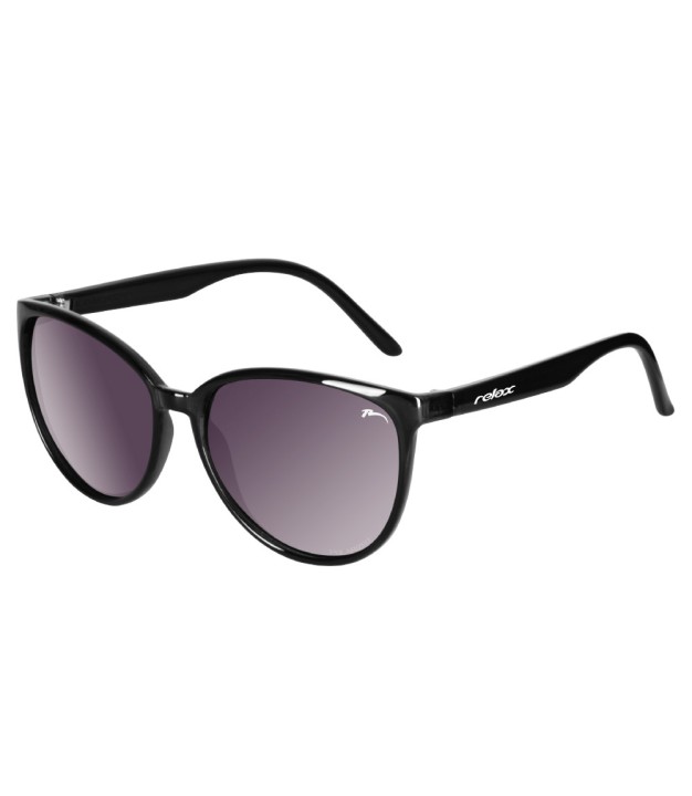 Relax Leilani Women's Sunglasses, Shiny Black/Gradient Polarized Grey