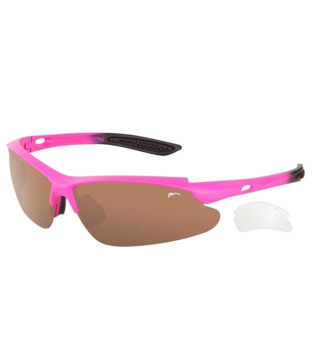 Relax Mosera Sport Sunglasses, Brown Bronze, Matt Pink