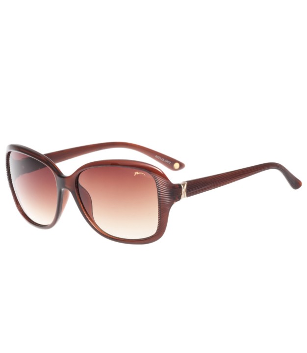 Relax Pole Woman's Sunglasses, Shiny Brown/Gradient Brown
