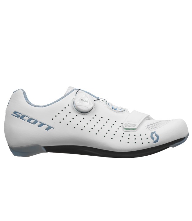Scott Road Comp BOA® Lady Shoe, Matt White/Light Blue