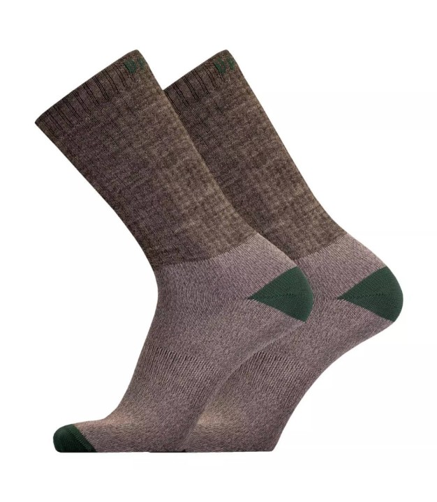 UphillSport Posio 3-Layer Merino Hiking Socks, Grey/Green