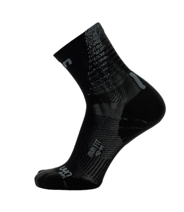 UYN Run Fit Men's Socks, Black/Mouse