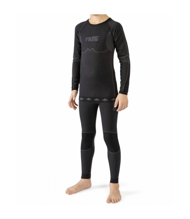 Viking Kids Base Layer Set Riko, Black