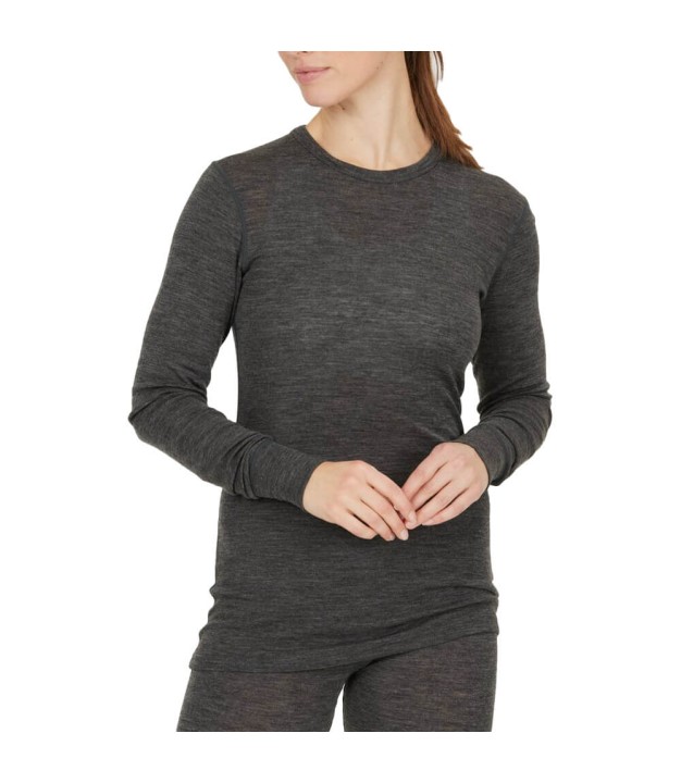 Whistler Cerro Women's Merino Wool Baselayer Top, Black